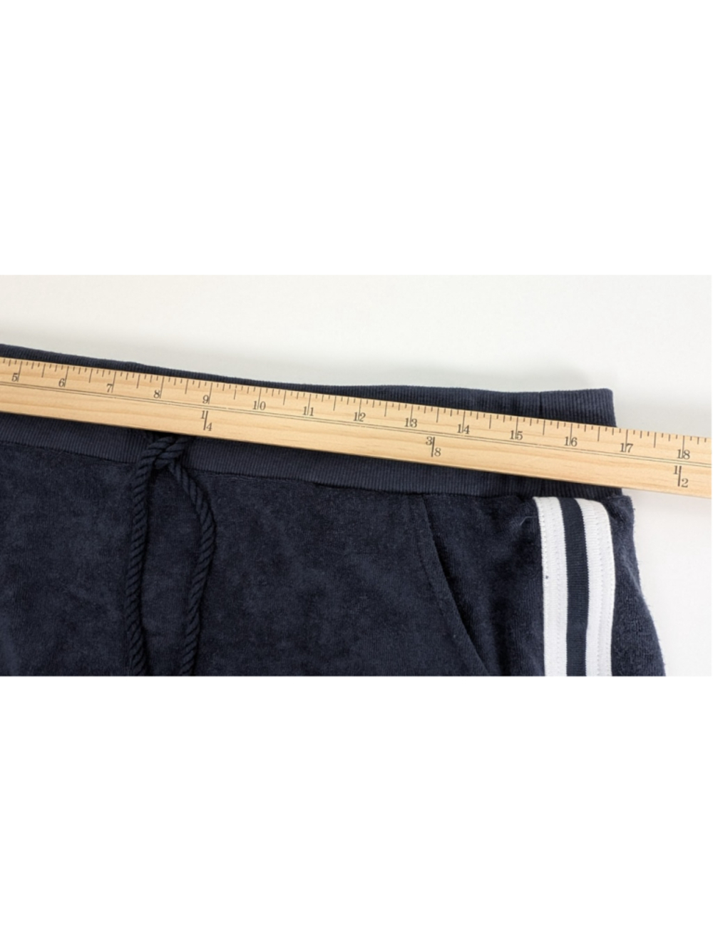 Free People FP Movement Sz L 2 Piece Polo Short Set Navy Terry Lounge Athleisure - Picture 10 of 11